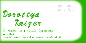 dorottya kaizer business card